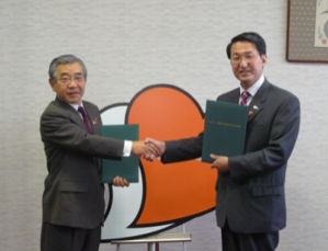島根県知事と連携協定締結