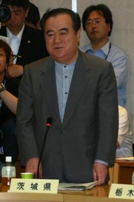 画像：橋本原子力発電対策特別委員会副委員長（茨城県知事）