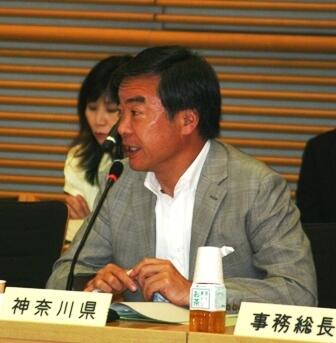 画像：松沢農林商工常任委員会委員長（神奈川県知事）