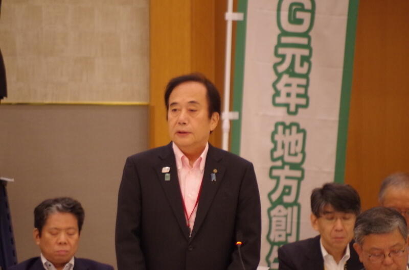 画像：上田全国知事会会長（埼玉県知事）