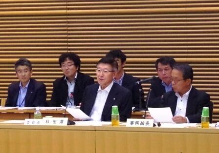 画像：佐竹文教環境常任委員会委員長（秋田県知事）