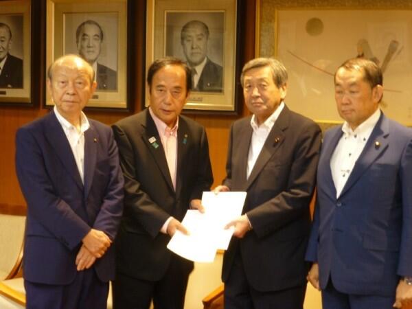 画像:自由民主党 林幹事長代理、金田幹事長代理への要請