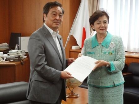画像：柳澤経済産業副大臣への要請