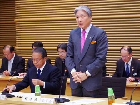 画像：福田社会保障常任委員長（栃木県知事）