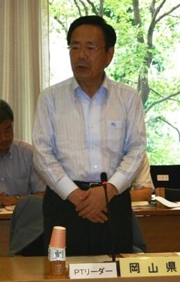 画像：石井プロジェクトチームリーダー（岡山県知事）