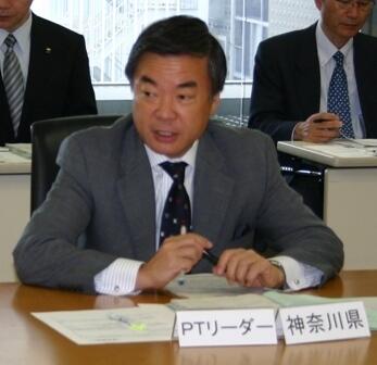 画像：松沢プロジェクトチームリーダー（神奈川県知事）
